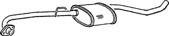Mittenljuddämpare Klarius 260546 Klarius