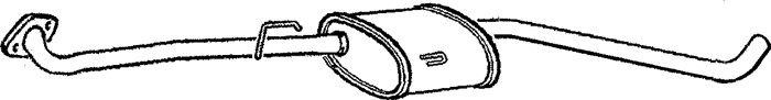Mittenljuddämpare Klarius 260547 Klarius