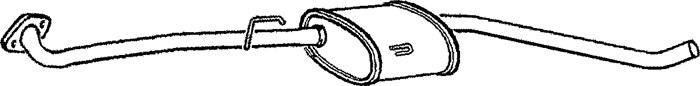 Mittenljuddämpare Klarius 260548 Klarius