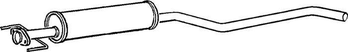 Mittenljuddämpare Klarius 260567 Klarius
