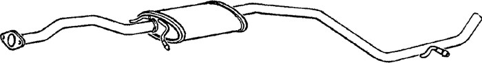 Mittenljuddämpare, Mitt Klarius 260599 Klarius