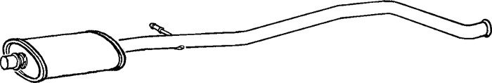 Mittenljuddämpare Klarius 260655 Klarius