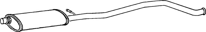 Mittenljuddämpare Klarius 260656 Klarius