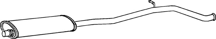 Mittenljuddämpare, Mitt Klarius 260657 Klarius