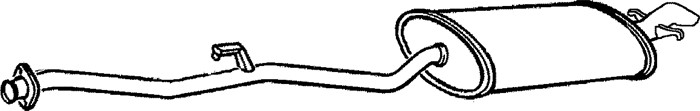 Bakre ljuddämpare Klarius 260660 Klarius Bakre ljuddämpare Klarius 260660 Klarius