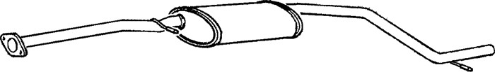 Mittenljuddämpare Klarius 260669 Klarius