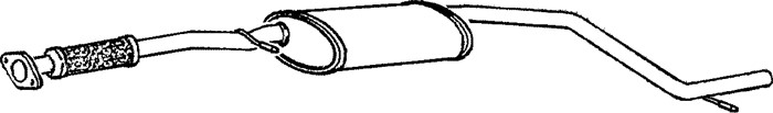 Mittenljuddämpare Klarius 260671 Klarius