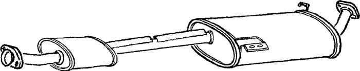 Mittenljuddämpare Klarius 260699 Klarius