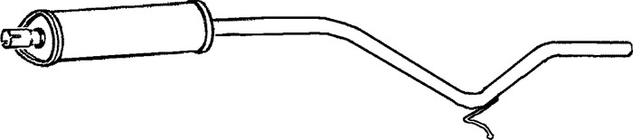 Mittenljuddämpare Klarius 260719 Klarius