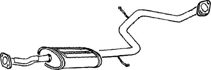 Mittenljuddämpare Klarius 260743 Klarius
