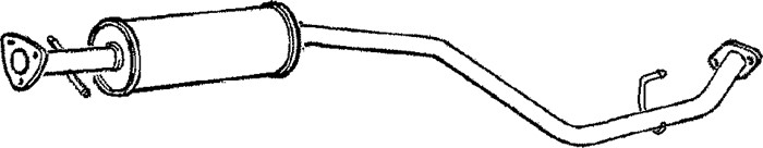 Mittenljuddämpare Klarius 260753 Klarius
