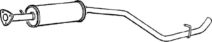 Mittenljuddämpare Klarius 260754 Klarius