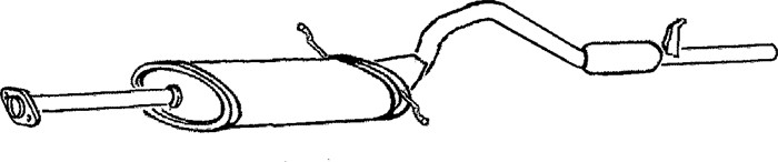 Bakre ljuddämpare Klarius 260776 Klarius Bakre ljuddämpare Klarius 260776 Klarius