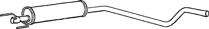 Mittenljuddämpare, Mitt Klarius 260790 Klarius Mittenljuddämpare, Mitt Klarius 260790 Klarius