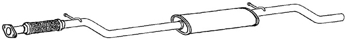 Mittenljuddämpare Klarius 260805 Klarius