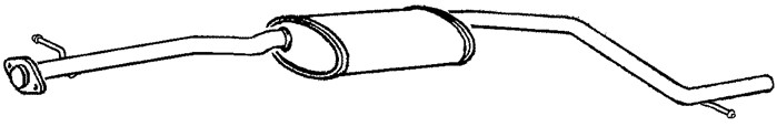 Mittenljuddämpare Klarius 260843 Klarius