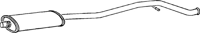 Mittenljuddämpare, Mitt Klarius 260844 Klarius