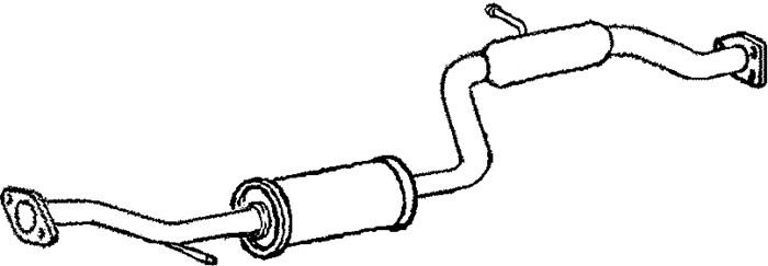 Mittenljuddämpare Klarius 260845 Klarius