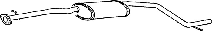 Mittenljuddämpare Klarius 260847 Klarius