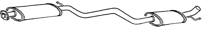 Mittenljuddämpare Klarius 260871 Klarius