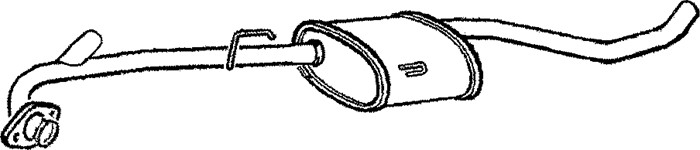 Mittenljuddämpare Klarius 260872 Klarius