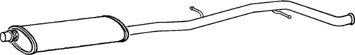 Mittenljuddämpare Klarius 260876 Klarius