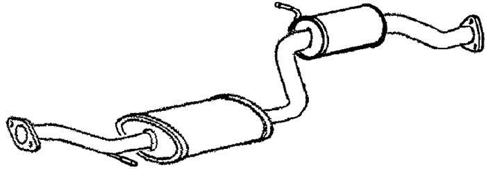 Mittenljuddämpare Klarius 260882 Klarius