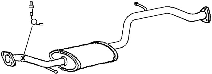Mittenljuddämpare Klarius 260883 Klarius