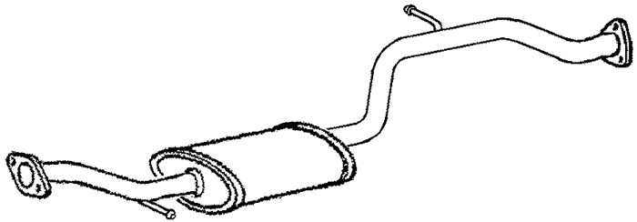 Mittenljuddämpare Klarius 260891 Klarius
