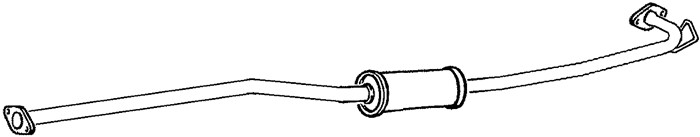 Mittenljuddämpare Klarius 260894 Klarius