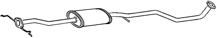 Mittenljuddämpare Klarius 260900 Klarius