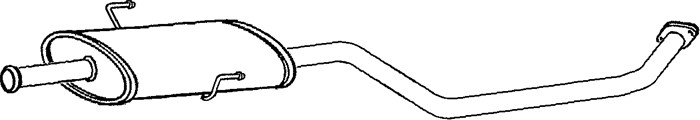 Mittenljuddämpare Klarius 260938 Klarius