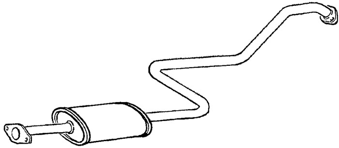 Mittenljuddämpare Klarius 260945 Klarius