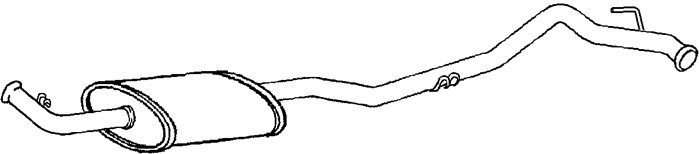 Mittenljuddämpare Klarius 260968 Klarius