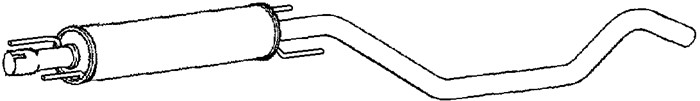Mittenljuddämpare, Mitt Klarius 260974 Klarius
