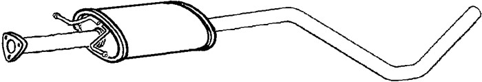 Mittenljuddämpare Klarius 260984 Klarius