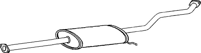 Mittenljuddämpare Klarius 261051 Klarius