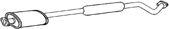 Mittenljuddämpare Klarius 261058 Klarius