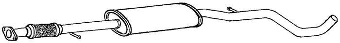 Mittenljuddämpare Klarius 261085 Klarius