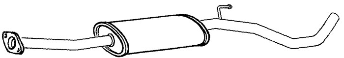 Mittenljuddämpare Klarius 261137 Klarius Mittenljuddämpare Klarius 261137 Klarius
