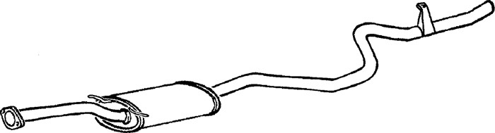 Bakre ljuddämpare Klarius 270014 Klarius