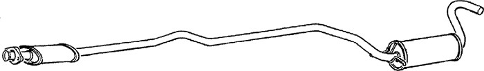Mittenljuddämpare Klarius 270059 Klarius