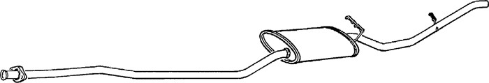 Bakre ljuddämpare Klarius 270069 Klarius Bakre ljuddämpare Klarius 270069 Klarius