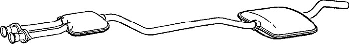 Mittenljuddämpare Klarius 270139 Klarius