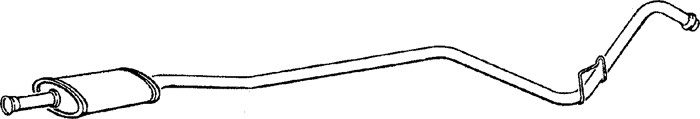 Mittenljuddämpare Klarius 270159 Klarius