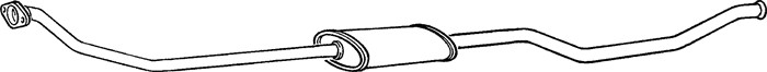 Mittenljuddämpare Klarius 270266 Klarius