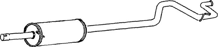 Bakre ljuddämpare Klarius 270454 Klarius
