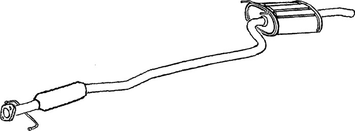 Bakre ljuddämpare Klarius 270455 Klarius Bakre ljuddämpare Klarius 270455 Klarius