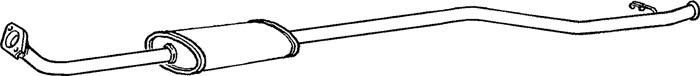 Mittenljuddämpare Klarius 270561 Klarius
