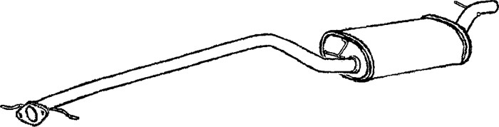 Mittenljuddämpare Klarius 270565 Klarius